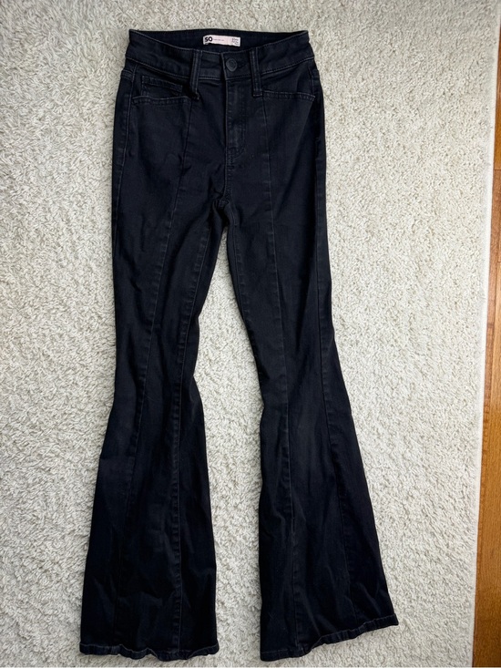 SO Denim - Size 0 SO Black High-Rise Flared Jeans